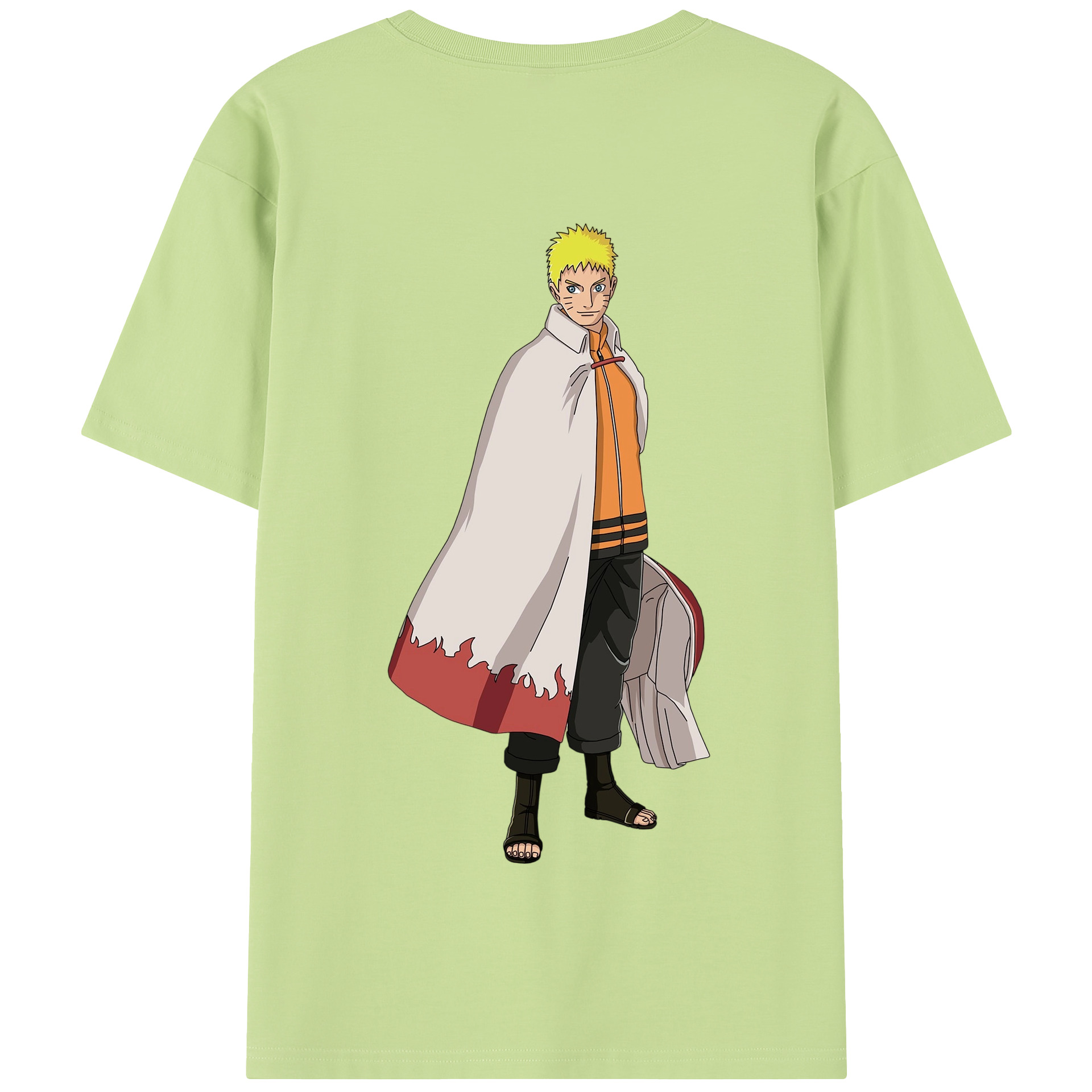 （画像用） NARUTO -ナルト- うずまき ナルト Uzumaki Naruto 綿100％半袖Tシャツ（背面プリント）